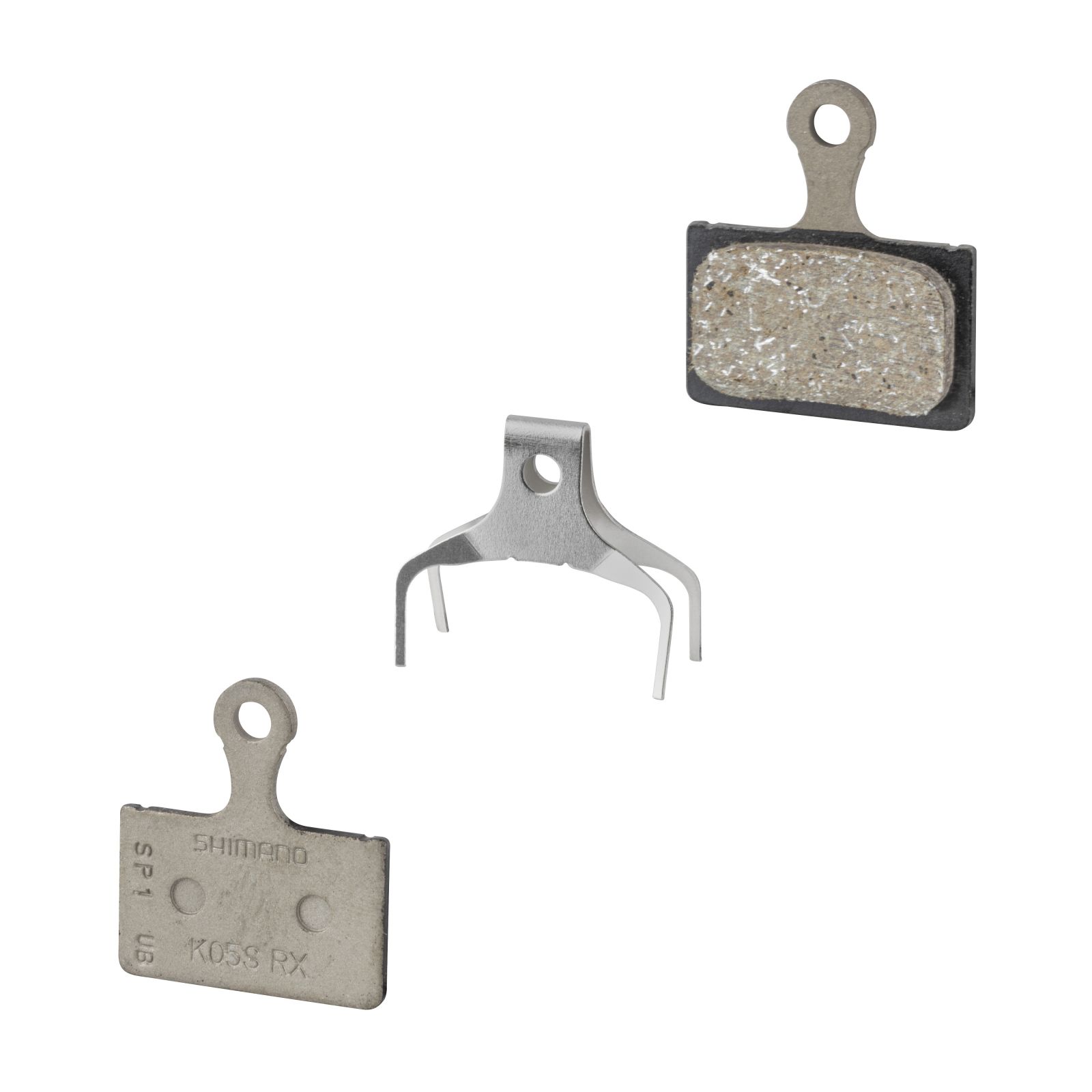 SHIMANO brzdové destičky K05S-RX polymerové, s pružinkou