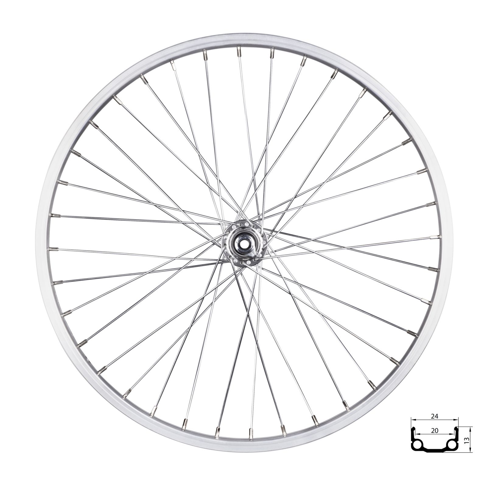 kolo přední RMX 20, 406x20,stříbrné, náboj F80428 REMERX