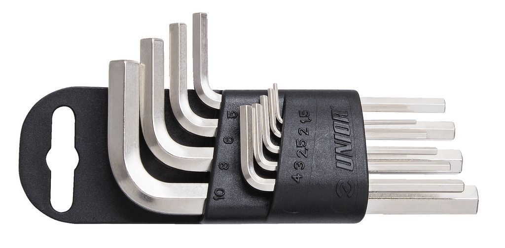 sada 9 inbusů UNIOR 1,5 - 10 krátkých v držáku