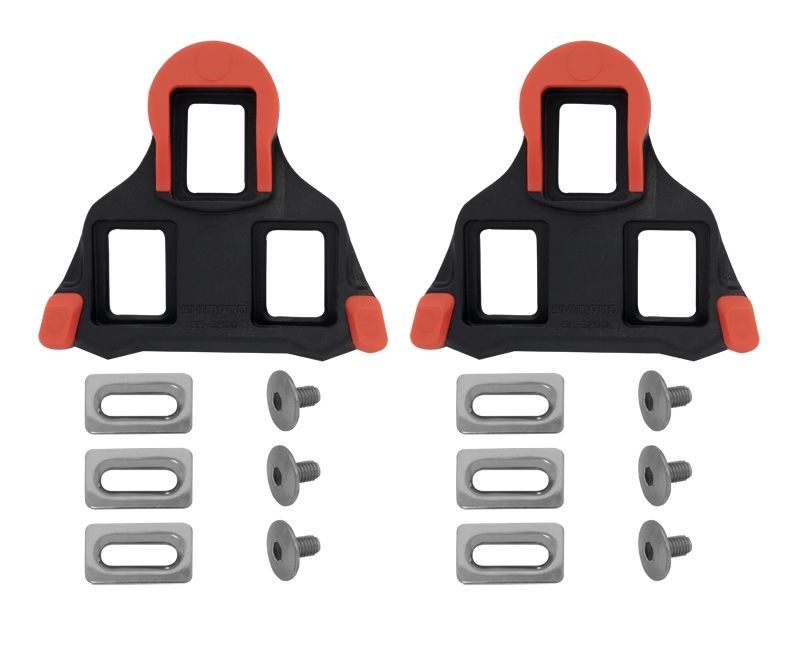 zarážky SPD SL SM-SH10 pevné, červeno-černé SHIMANO