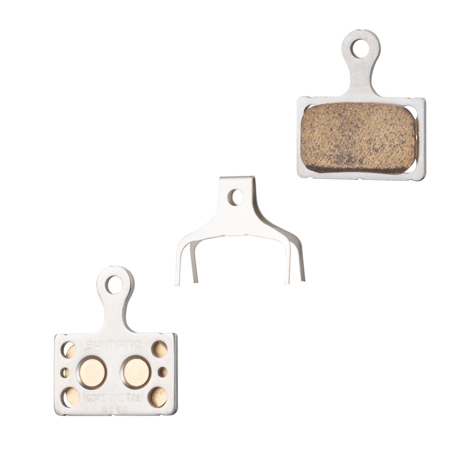 destičky brzdové SH K04S kovové, s pružinou SHIMANO