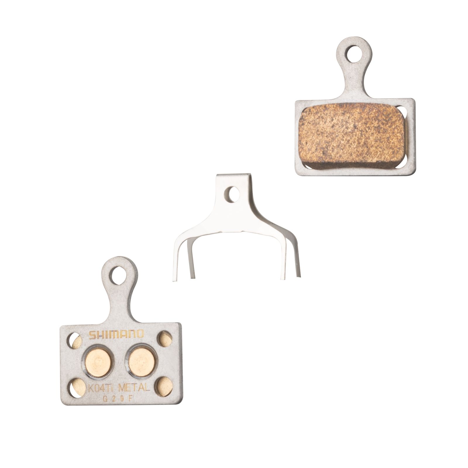 destičky brzdové SH K04Ti kovové, s pružinou SHIMANO