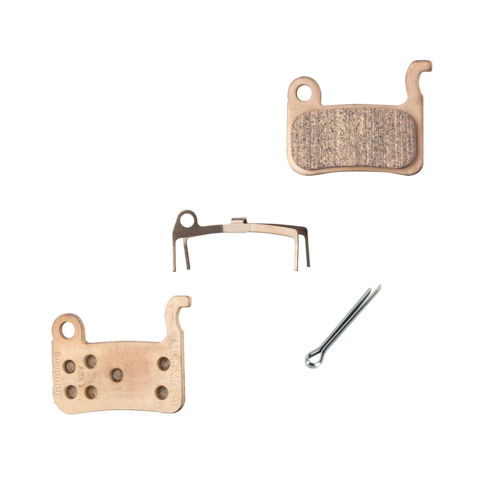 destičky brzdové SH M06 kovové,s pružinou+závlačka SHIMANO