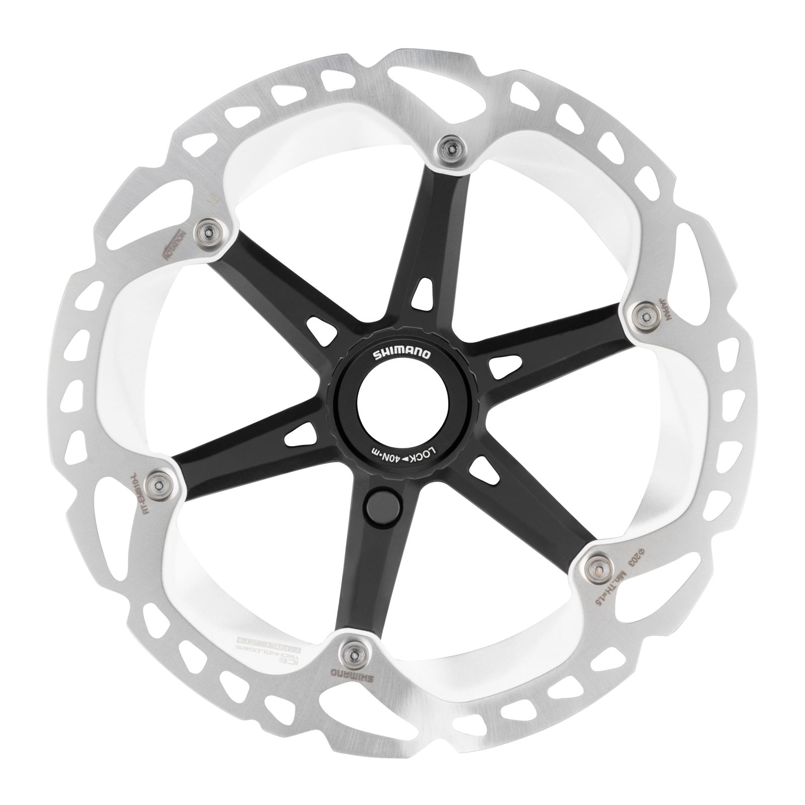 kotouč brzdový SH RTEM810 STEPS CENTER 203mm SHIMANO