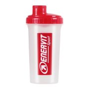 láhev-šejkr ENERVIT 0,7 l, bílý/červený vršek