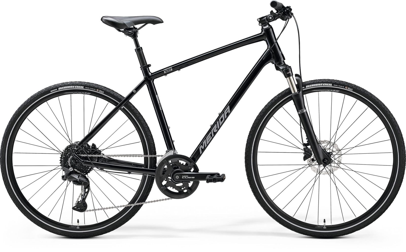 MERIDA CROSSWAY 300 Glossy Black(Silver) L