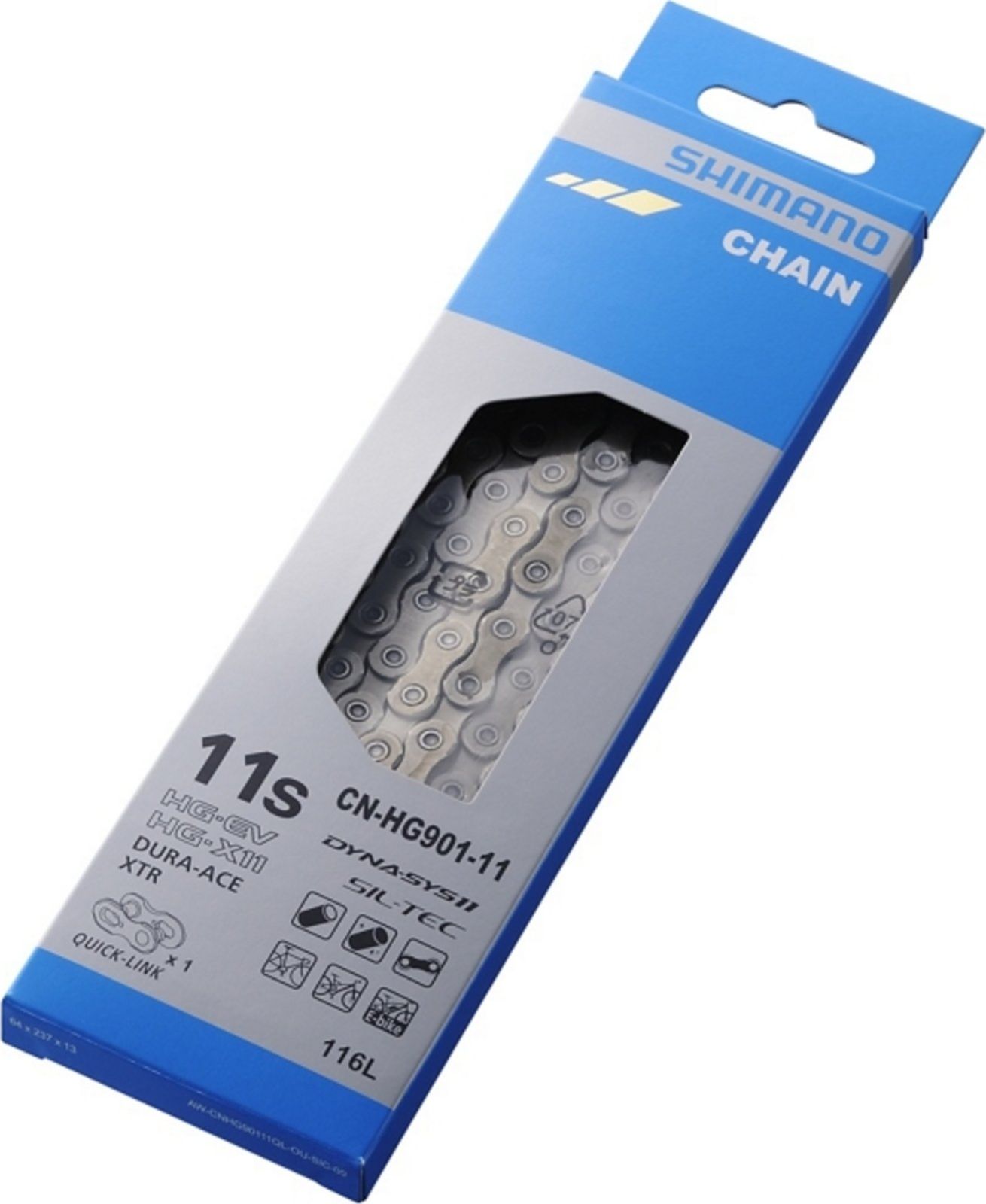 řetěz SH CNHG901 MTB/ROAD balený+spojka 11k,116článkú,doprava od 79,-kč SHIMANO