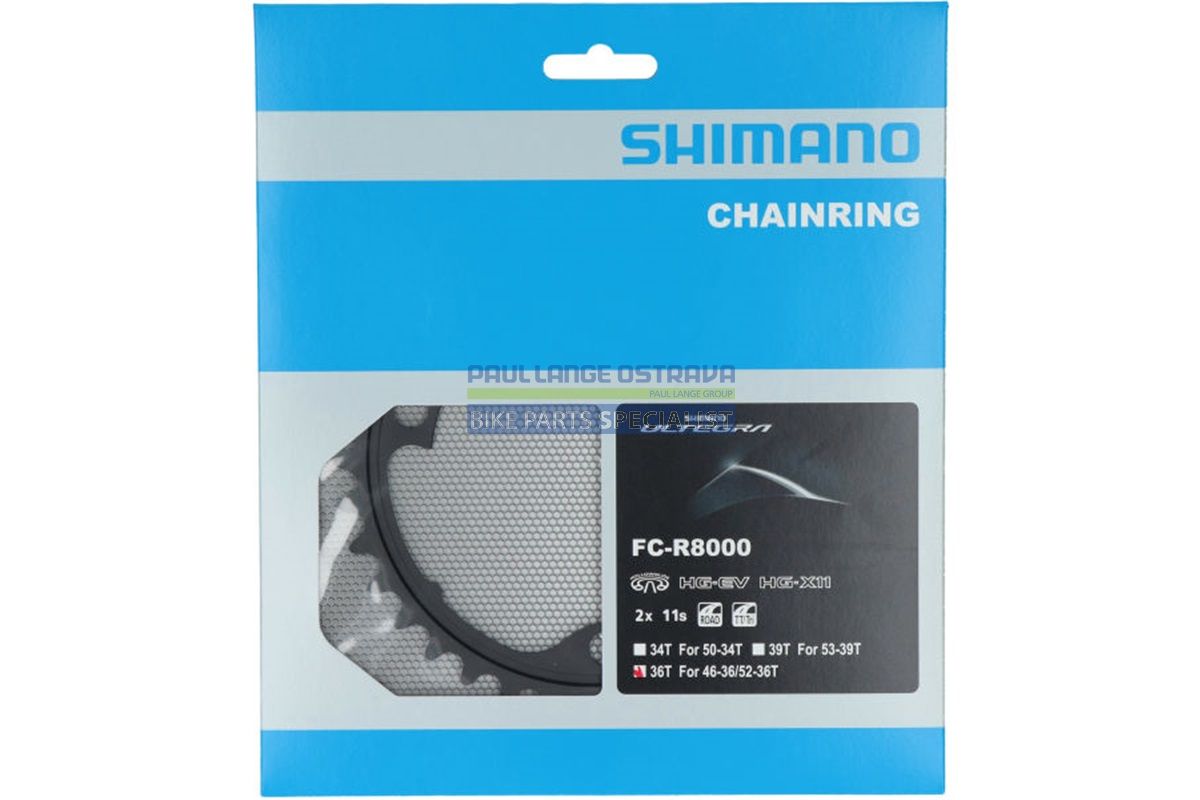 SHIMANO převodník ULTEGRA FC-R8000 36 z 11 spd dvojpřevodník MT pro 46-36z/52-36 zub, Y1W836000