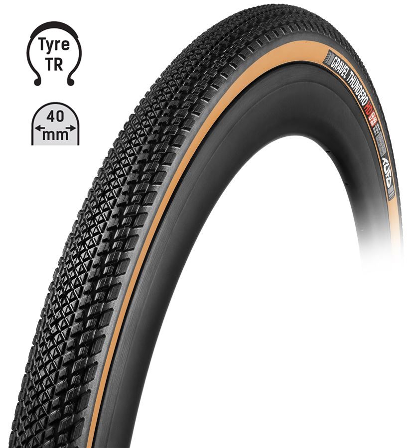 plášť TUFO Gravel THUNDERO HD 700x40C,bezd.črn/béž
