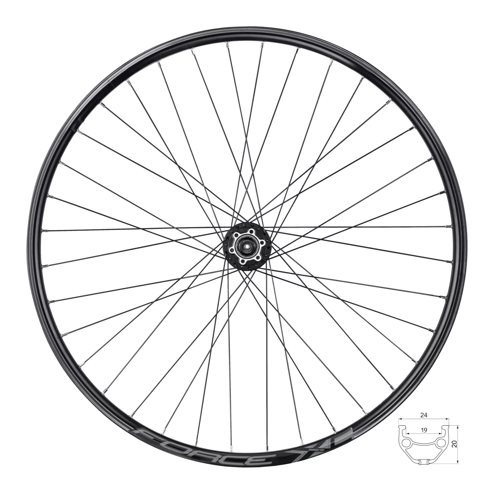 kolo přední FORCE XC DISC 622x19 HBM475-6d 36d