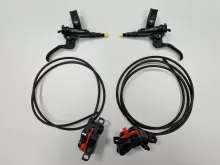 Brzdy kotoučové Shimano Deore BR-M6120, 4-píst polymerové destičky D03S,páky BLM6100