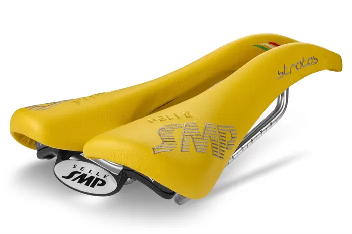 Sedlo SMP STRATOS yellow carbon rail
