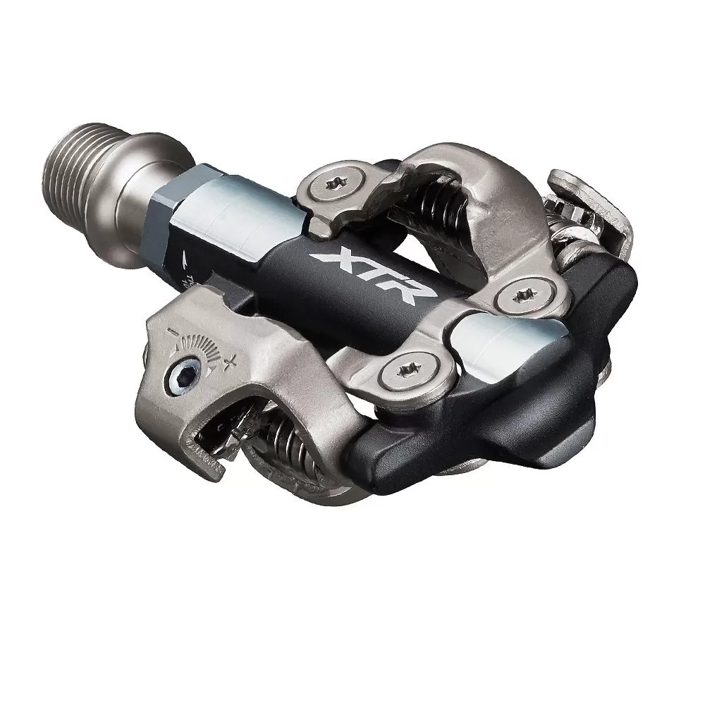 SHIMANO pedály XTR PDM9100 zarážky SMSH51,stříbrné/černé,4524667945222
