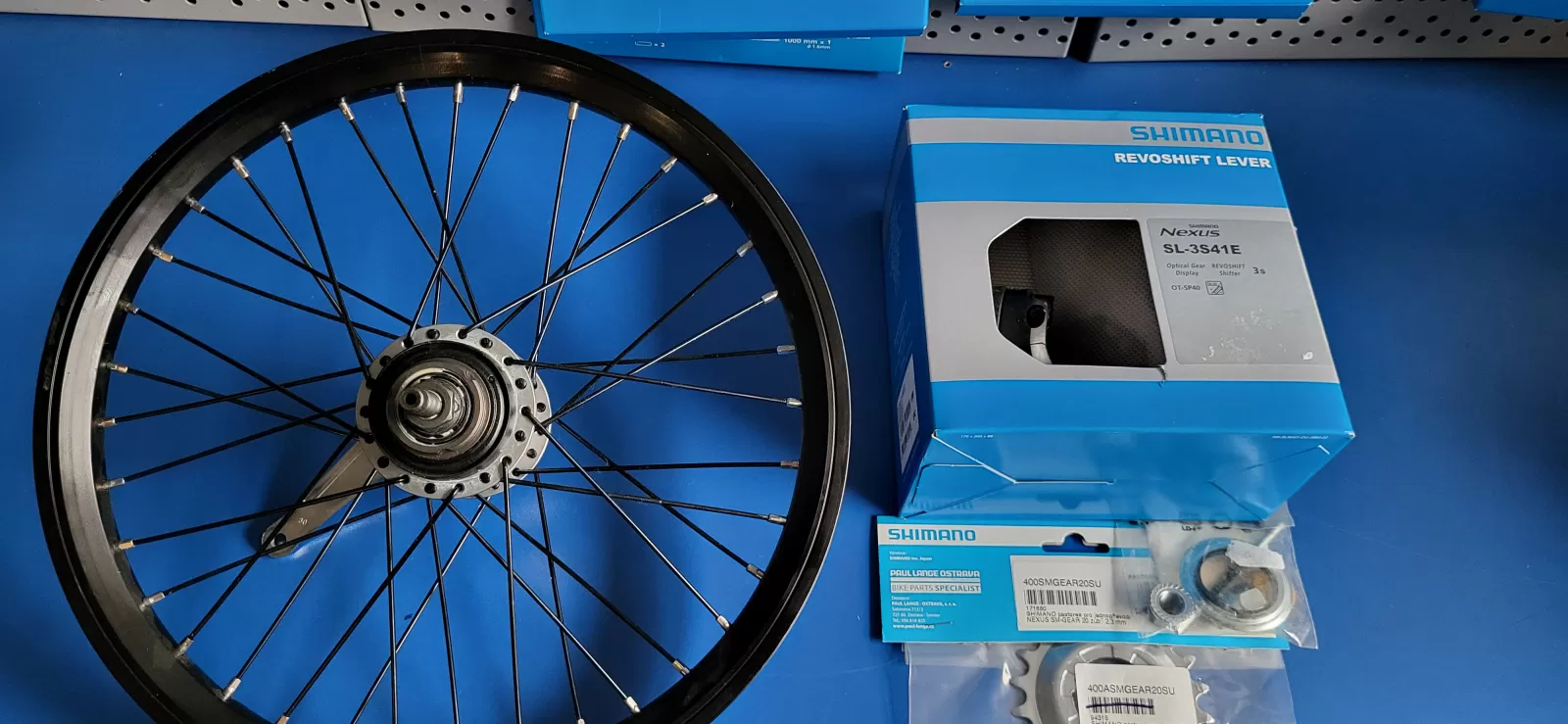 SADA NEXUS NA PŘEDĚLÁNÍ DĚTSKÉHO KOLA 16 PALCŮ NA 3 RYCHLOSTI SHIMANO