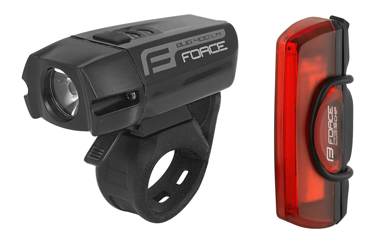 cyklo světla sada FORCE GLARE USB přední+zadní,8592627116476,454078