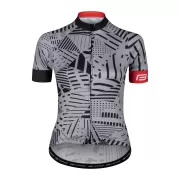 dres FORCE SHARD LADY kr. rukáv, šedo-černý XS