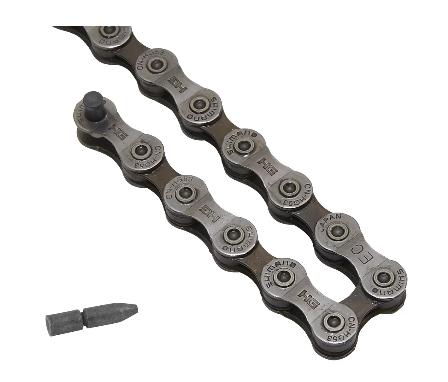 řetěz SH CNHG53 šedý balený + čep 9k SHIMANO