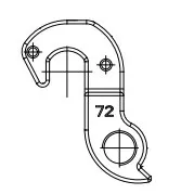 Držák přehazovačky DH-072 MERIDA