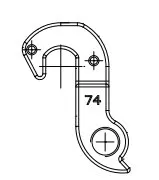 Držák přehazovačky DH-074 MERIDA