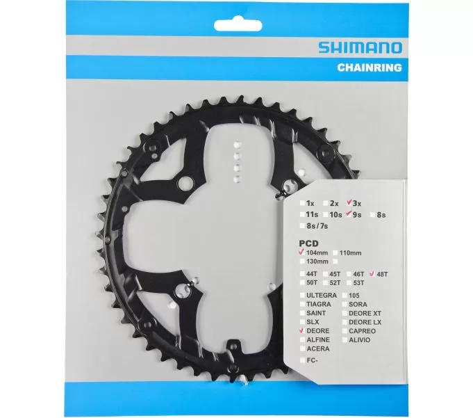 SHIMANO Převodník FC-M590 48z,černý,4524667435266,Y1LD98160