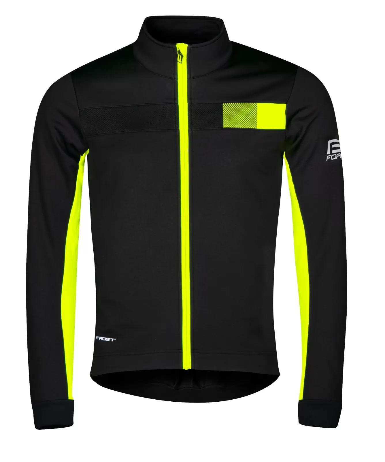 bunda F FROST softshell zimní, černo-fluo 5XL FORCE