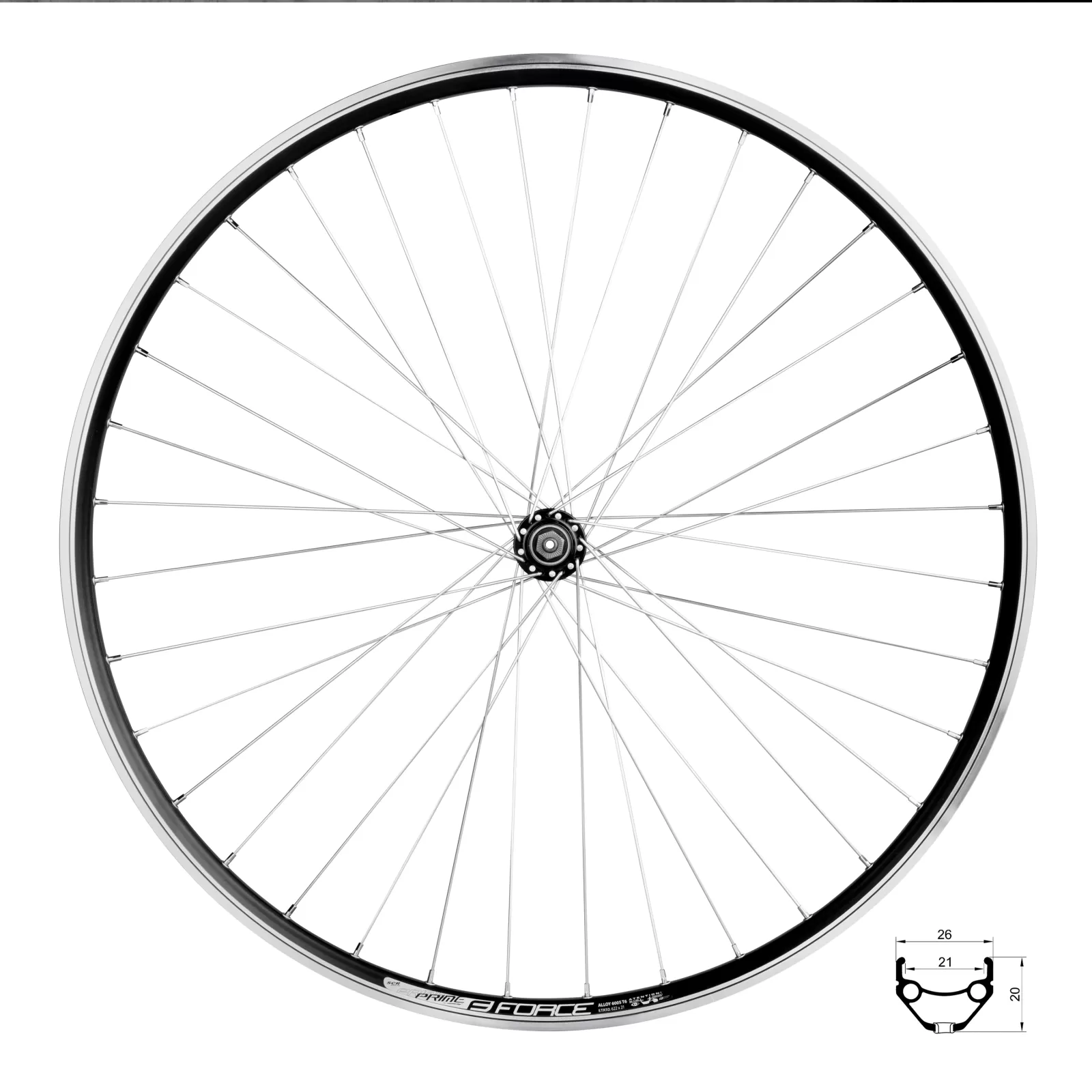 kolo přední FORCE PRIME 622x21,náb.F80402 RÚ,36d