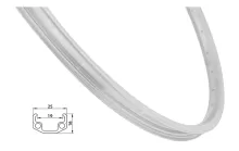 ráfek REMERX RMX219 622x19 36děr, stříbrný ráfek REMERX RMX219 622x19 36děr, stříbrný