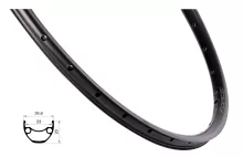 ráfek FORCE XC DISC 622x23, 36děr, černý