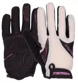 Rukavice dámské dlouhé GV-MD 536 černo/šedo/fialové S MERIDA