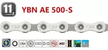 Yaban - Řetěz pro CUES AE500 S stříbrno/šedý 9/10/11x (136čl.) Yaban - Řetěz pro CUES AE500 S stříbrno/šedý 9/10/11x (136čl.)