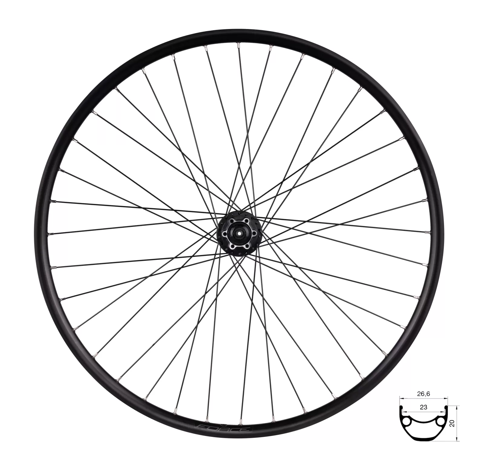 kolo zadní FORCE XC DISC 622x23 FHM475-6d 36d