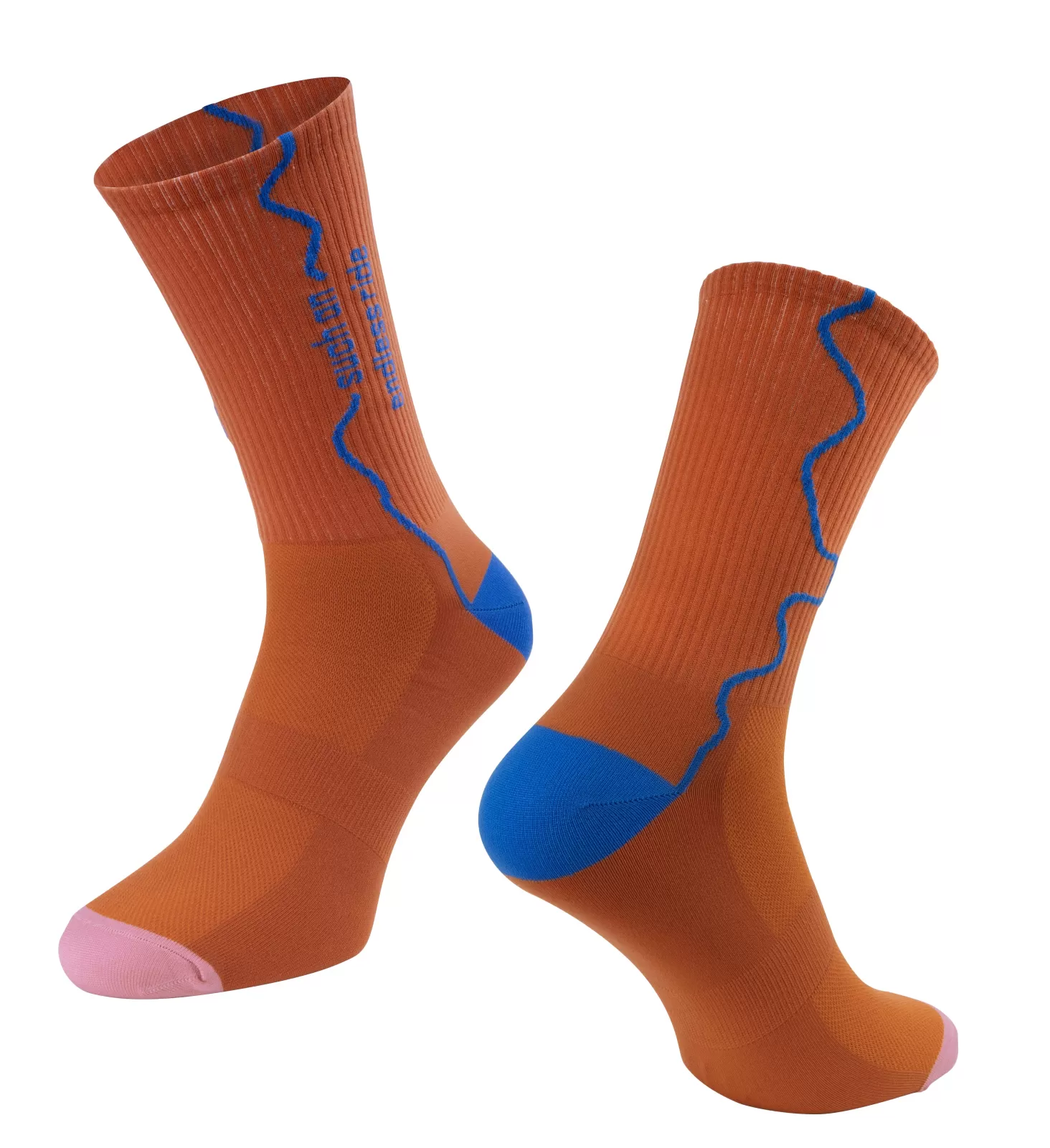 ponožky FORCE ENDLESS, cihlové L-XL/42-46