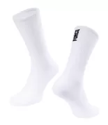 ponožky FORCE LONGER SLIM, bílé L-XL/42-46