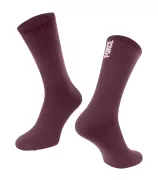 ponožky FORCE LONGER SLIM, vínové  S-M/36-41