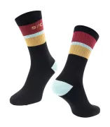 ponožky FORCE STRIPE dlouhé, černé