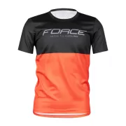 dres FORCE KID MTB CHEERY, černo-oranžový 154-164