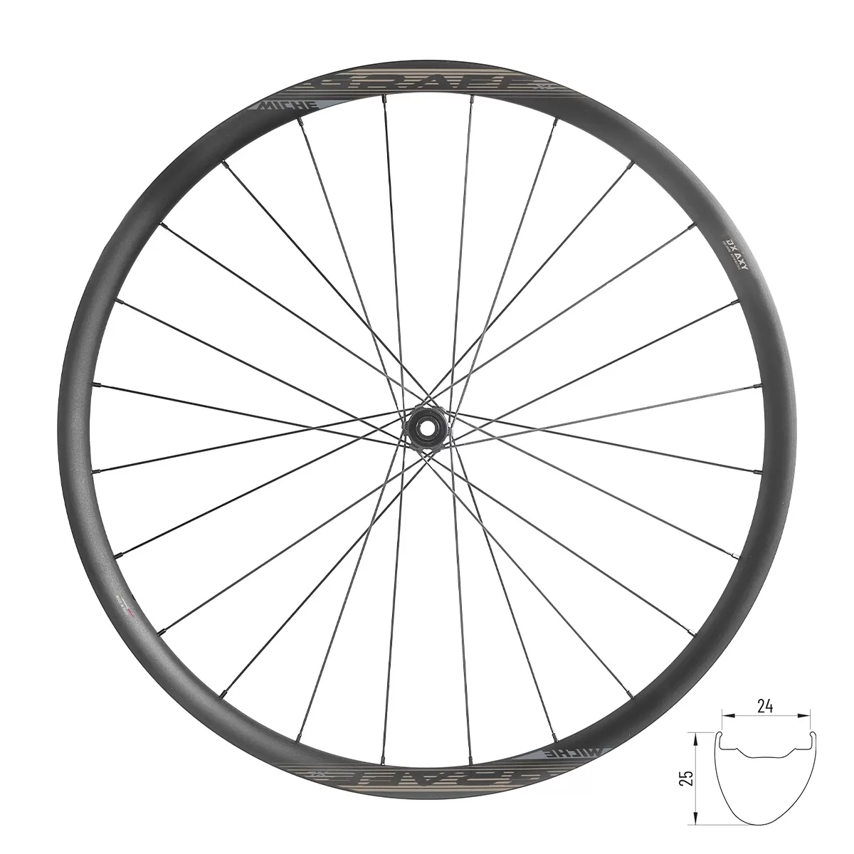 kola gravel MICHE GRAFF XL SH 25 plášťová, Alloy