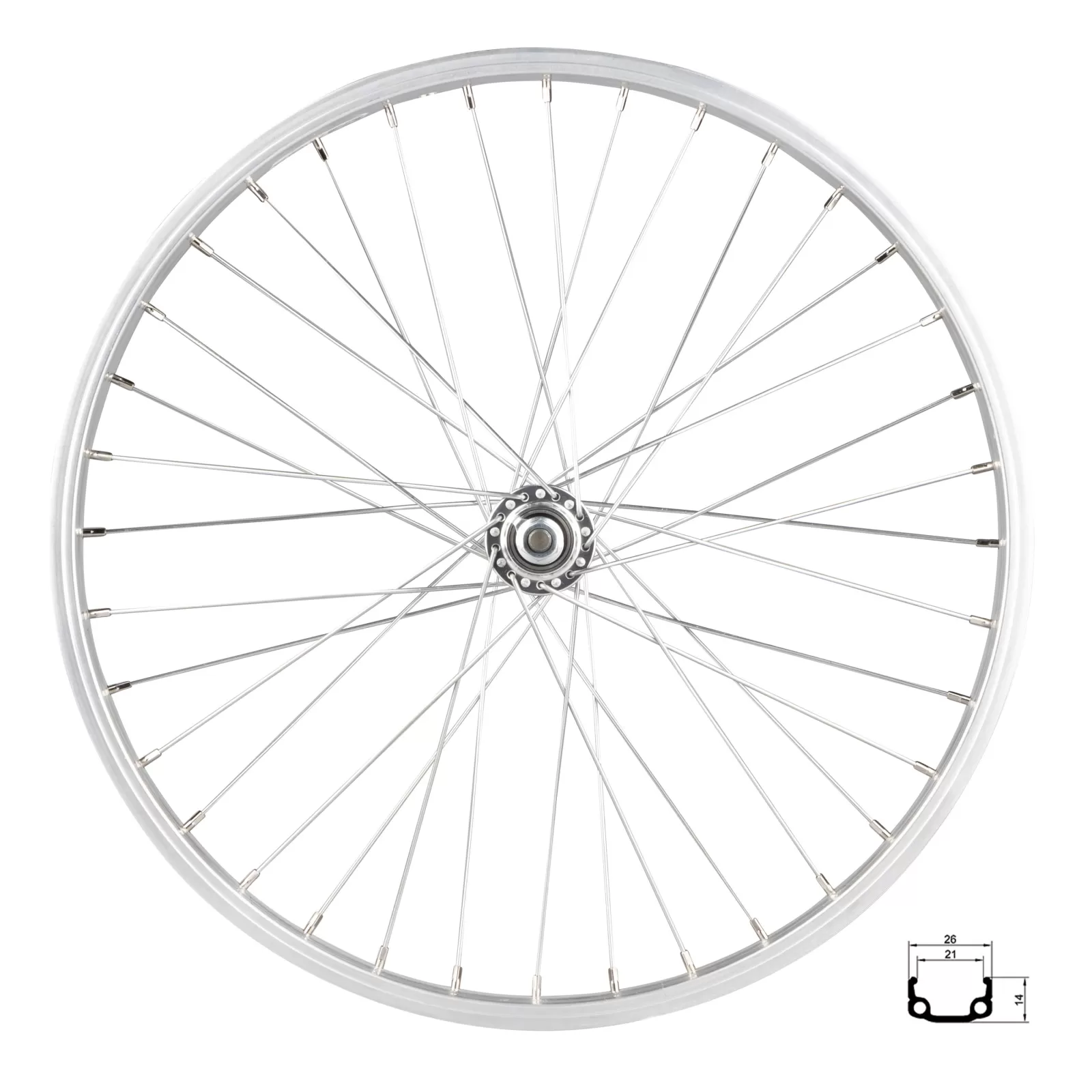 kolo přední RMX 21, 406x21,stříbrné, náboj F80428 REMERX