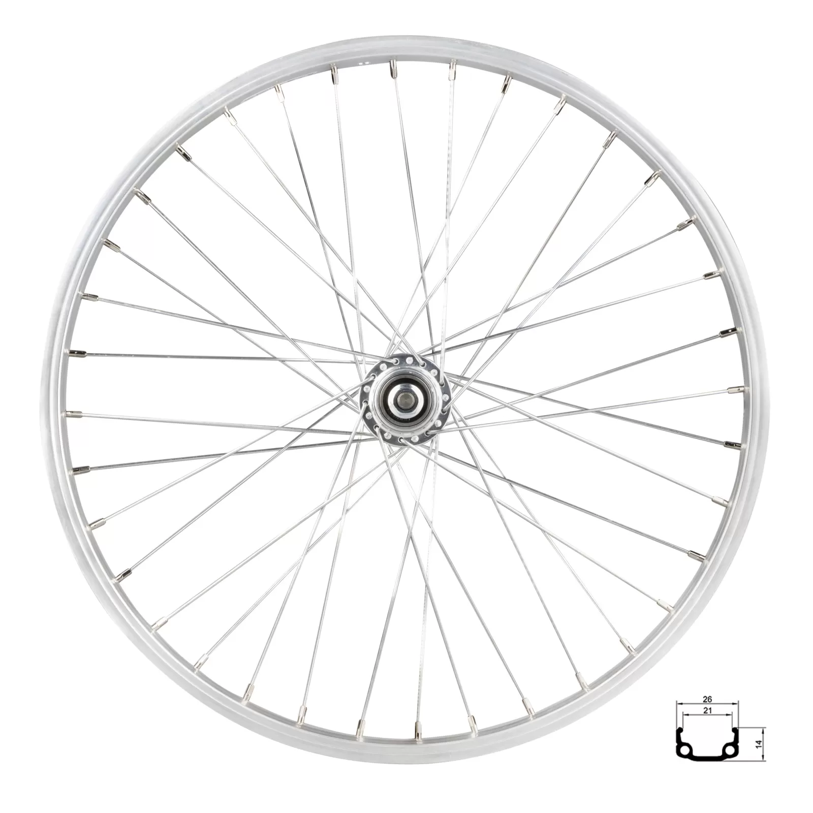 kolo zadní RMX 21, 406x21, stříbrné, náboj F80429 REMERX