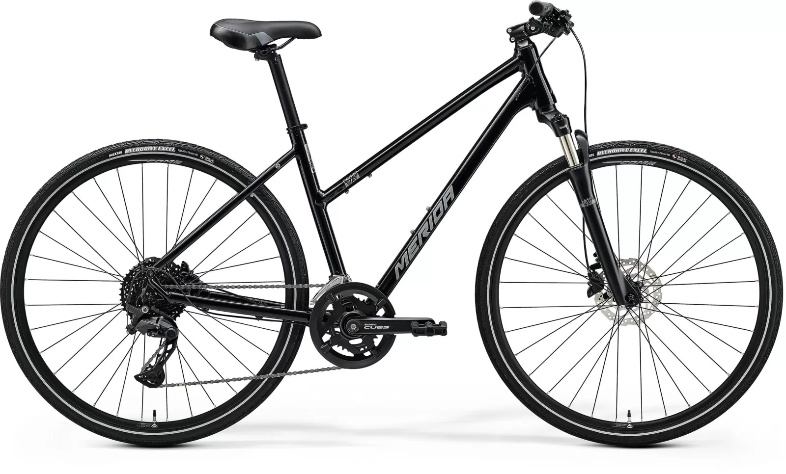 MERIDA CROSSWAY 300 Glossy Black(Silver) W-XXS