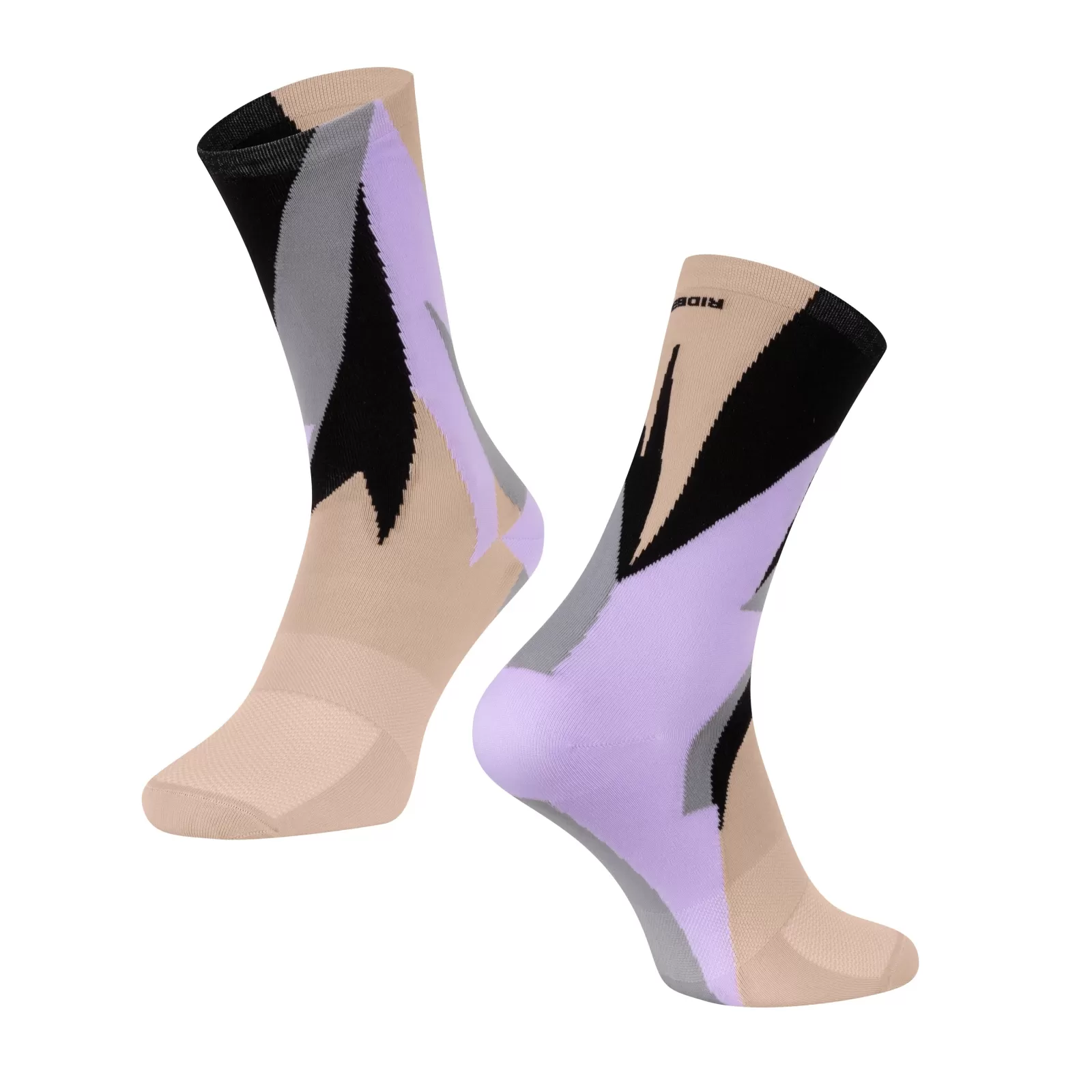 ponožky FORCE FREERIDE,krém-růžovo-šedé L-XL/42-46