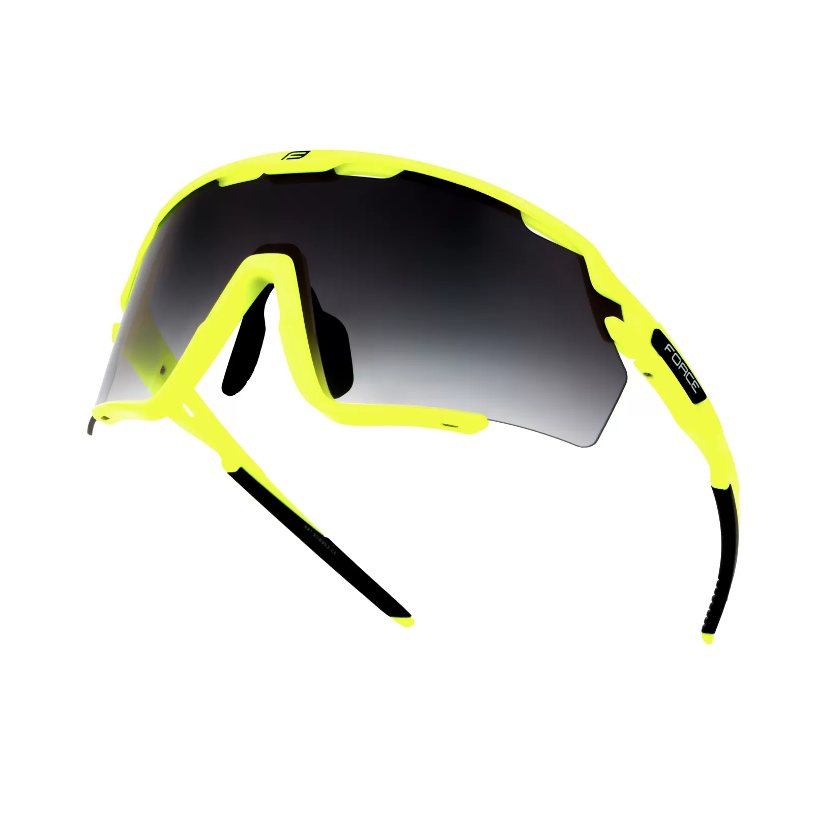 brýle FORCE CYCLONE černo-fluo,černé přechod. sklo