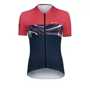 dres F ART UNI kr. rukáv, tm. modrý-červený M