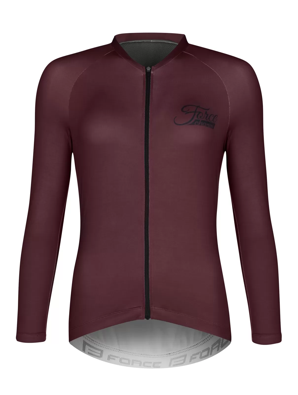 dres FORCE CHARM UNI dlouhý rukáv, bordó XXL