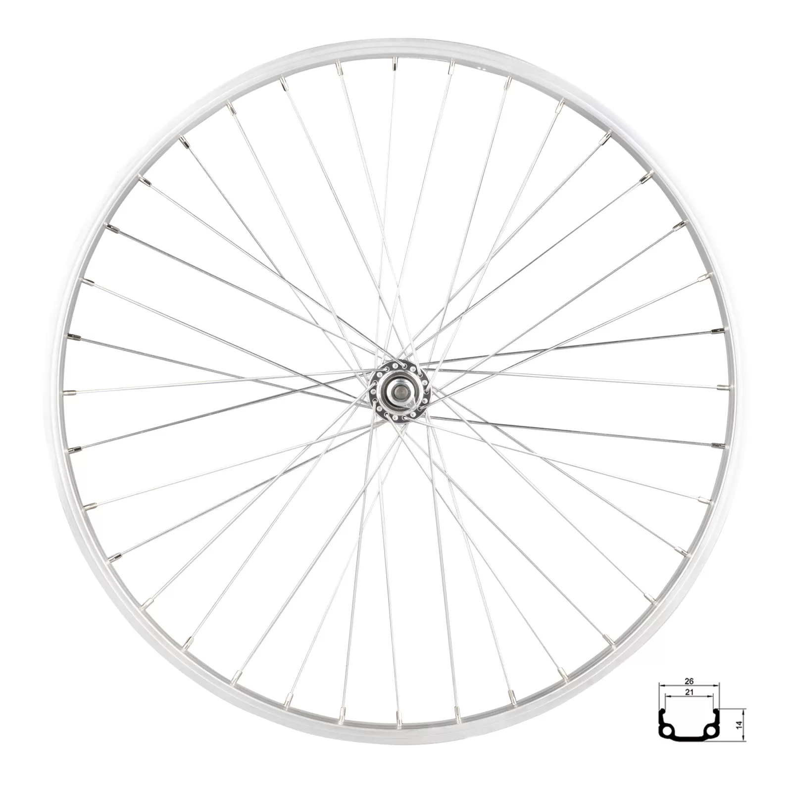 kolo přední RMX 21, 507x21,stříbrné, náboj F80428 REMERX