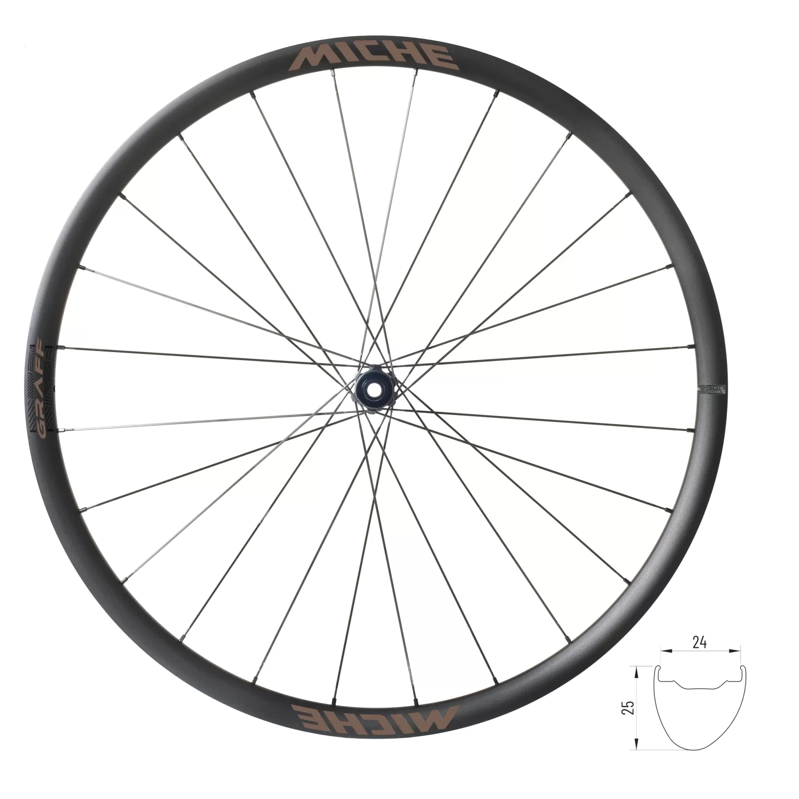 kola gravel MICHE GRAFF 25 SH plášťová, hliníková