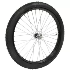 Obuté zapletené kolo na kárku 23x2