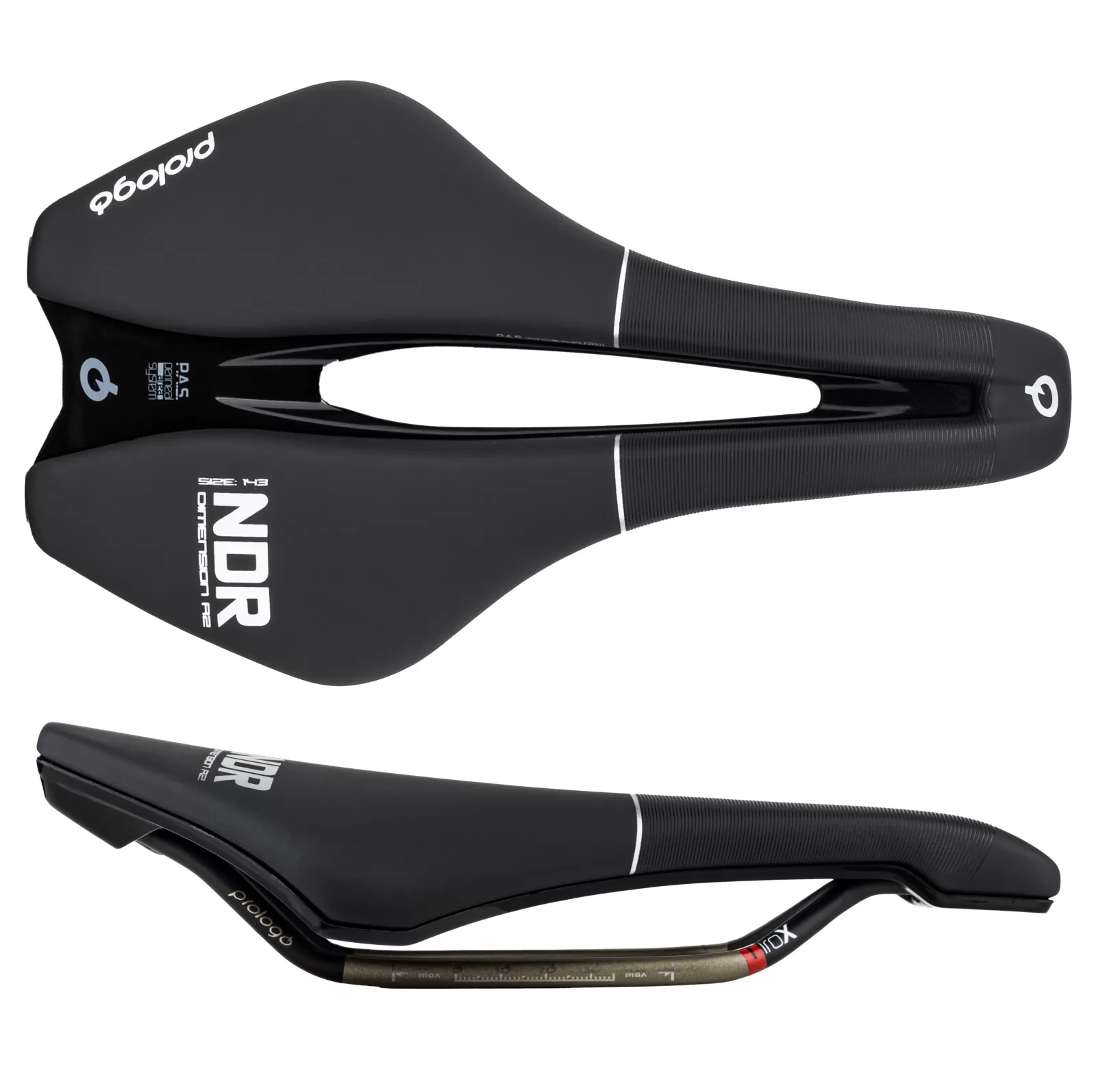 sedlo PROLOGO DIMENSION R2 NDR TiROX 143, černé
