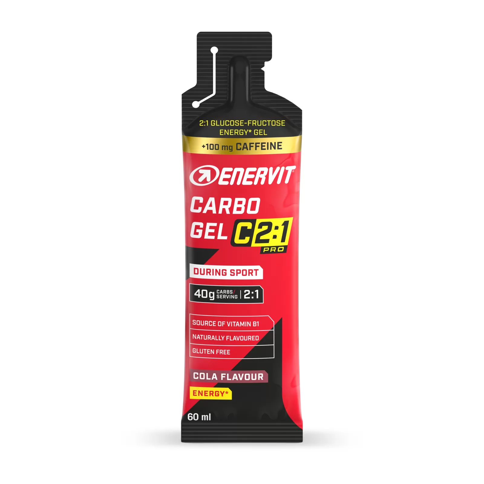 Carbo Gel C2:1 + kofein, sáček, 60 ml cola ENERVIT