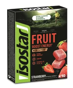 ISOSTAR Energy Fruit Boost, box, 10x10g jahoda